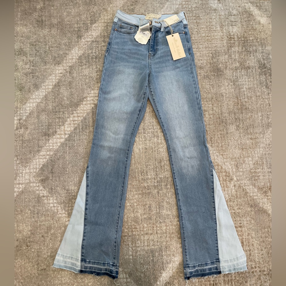 Altar'd State Two-Tone Flare Jeans